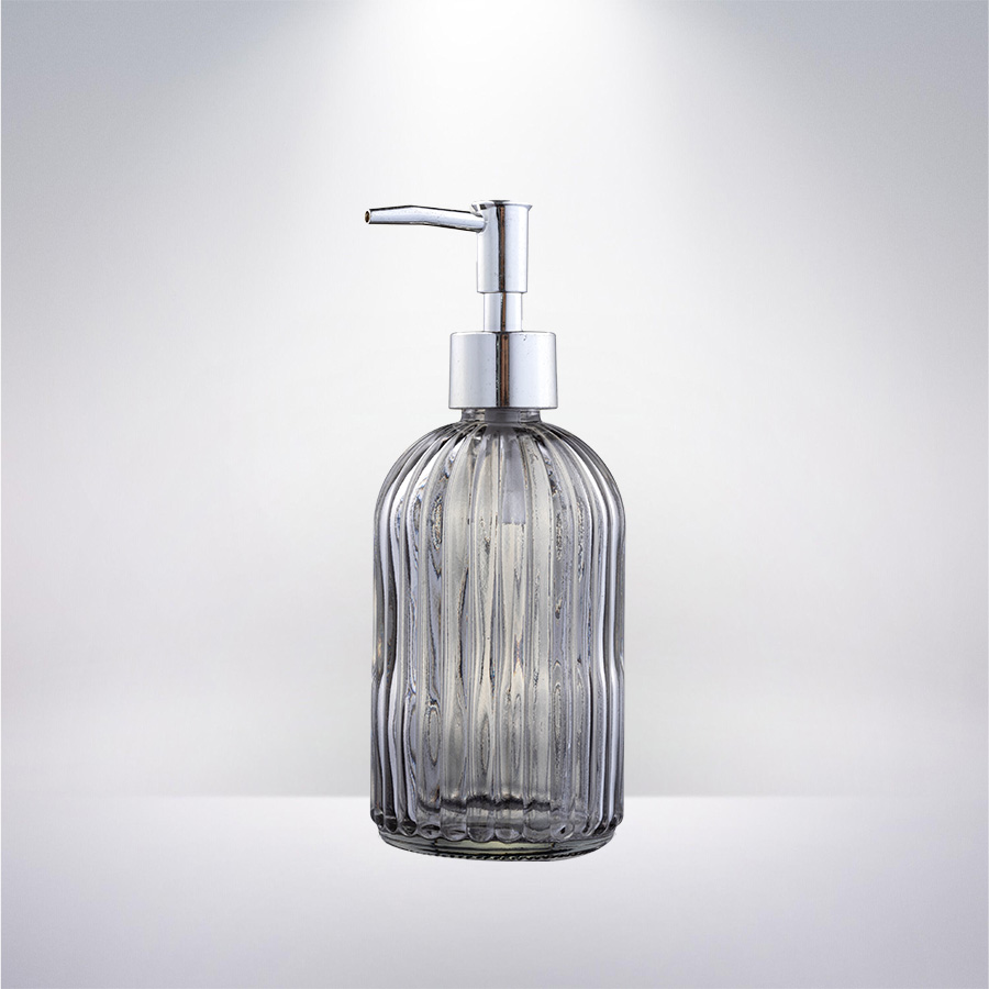 400 ml PET Boston Round 28400 Ugello lungo rivestimento argento