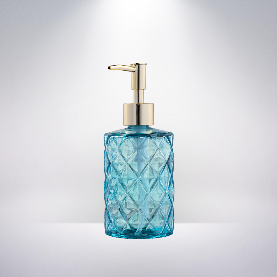 Cilindro con superficie Dimond in PET da 400 ml 28410 Ugello solitario con rivestimento in oro